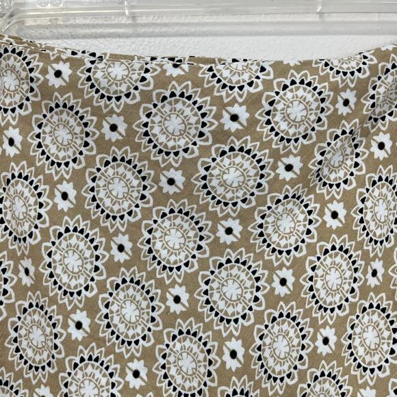 Ann Taylor Factory Beige Linen Blend Midi Skirt Size 14 NWT Office Chic - Picture 7 of 10